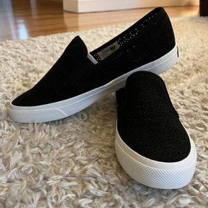 Women's Sperry Memory Foam Top-Sider in Black 9 1/2